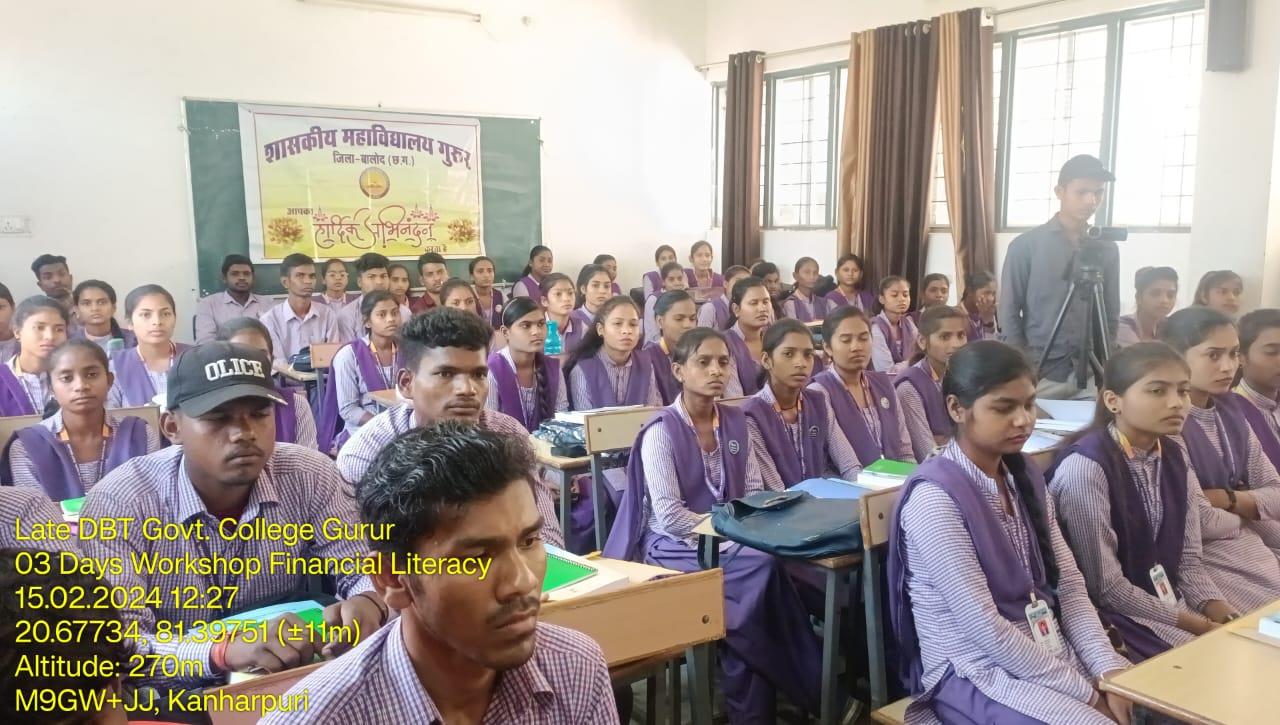 Financial Literacy workshop - Photo Govt. college Gurur
