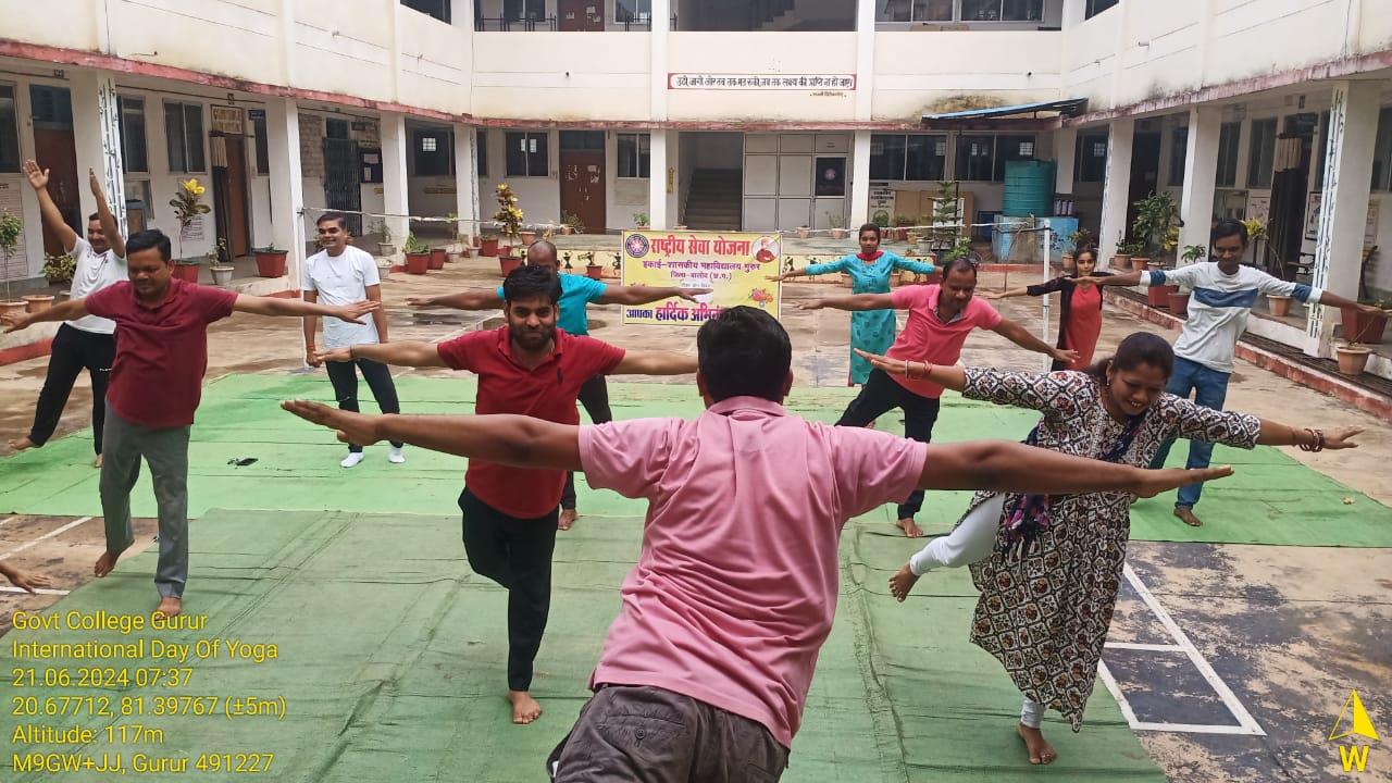 International yoga day - Photo Govt. college Gurur