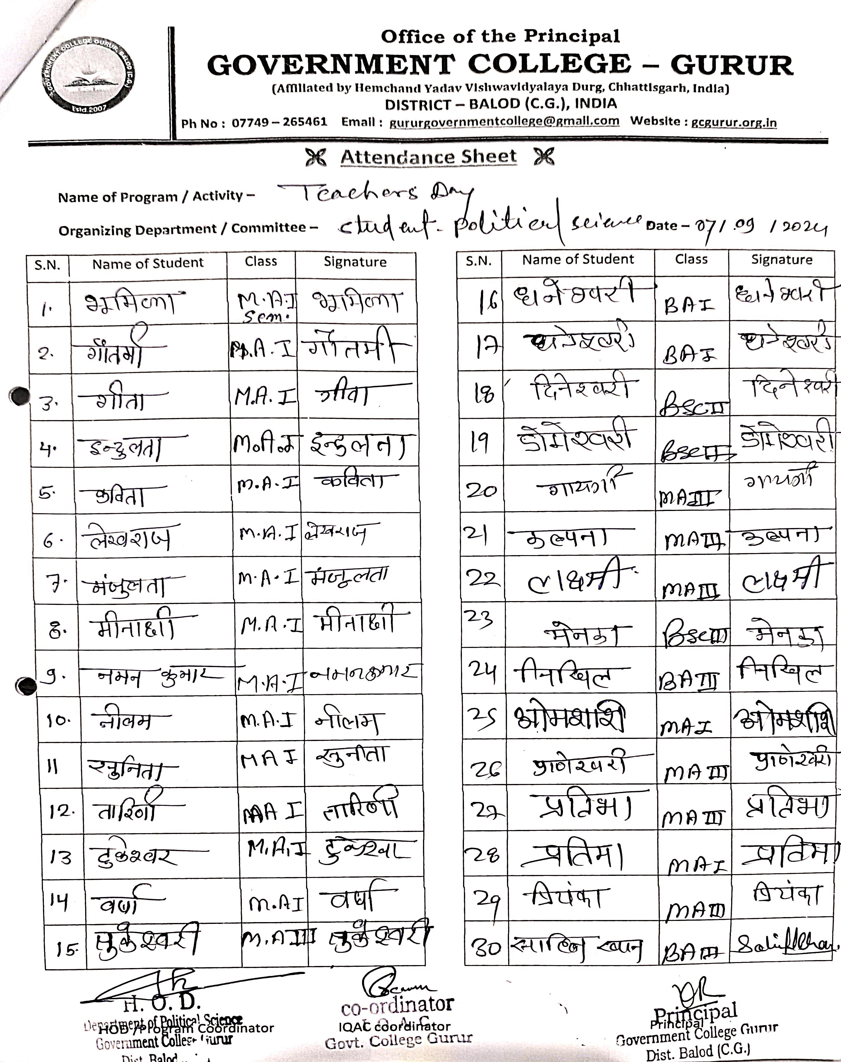 Photo- Govet college Gurur