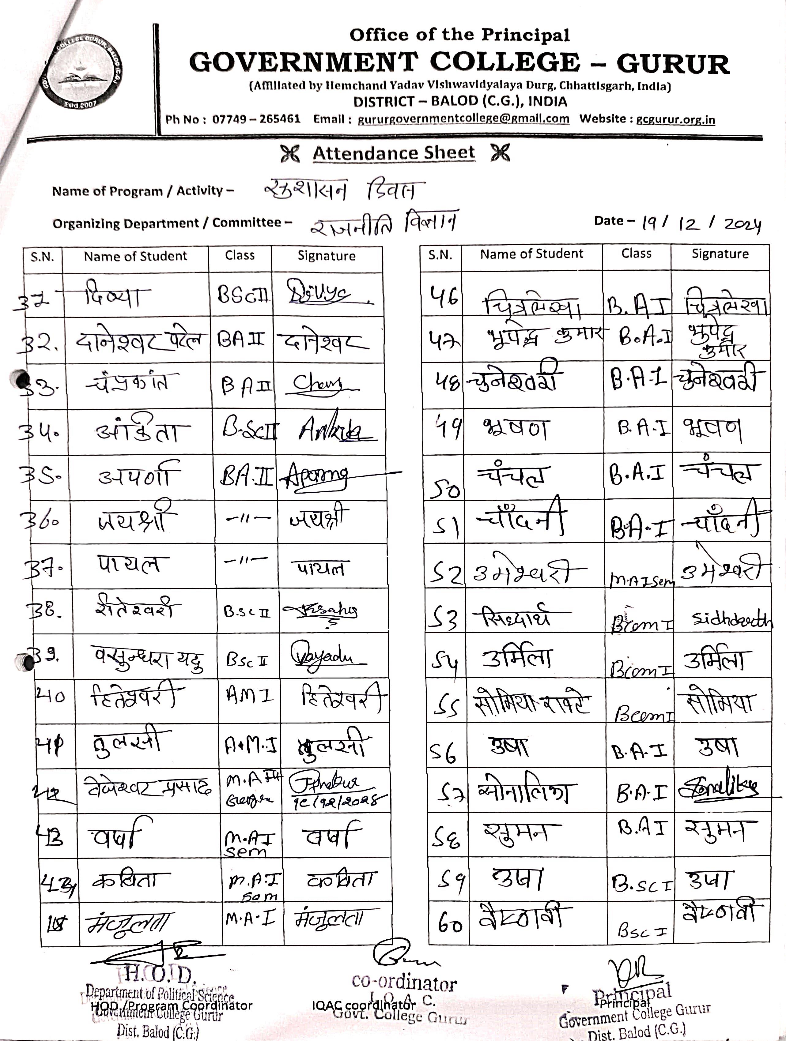 Photo- Govet college Gurur