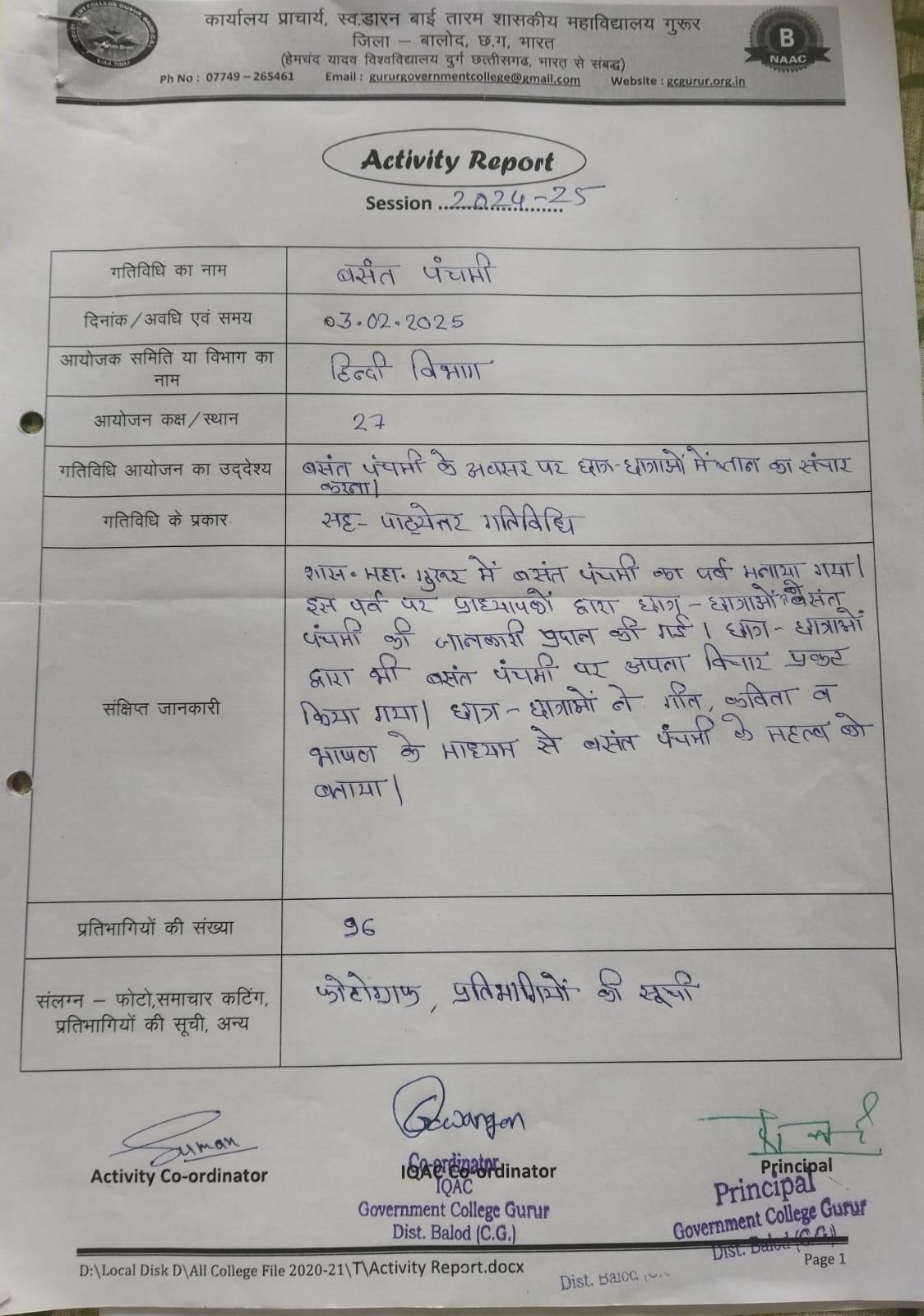 Photo- Govet college Gurur