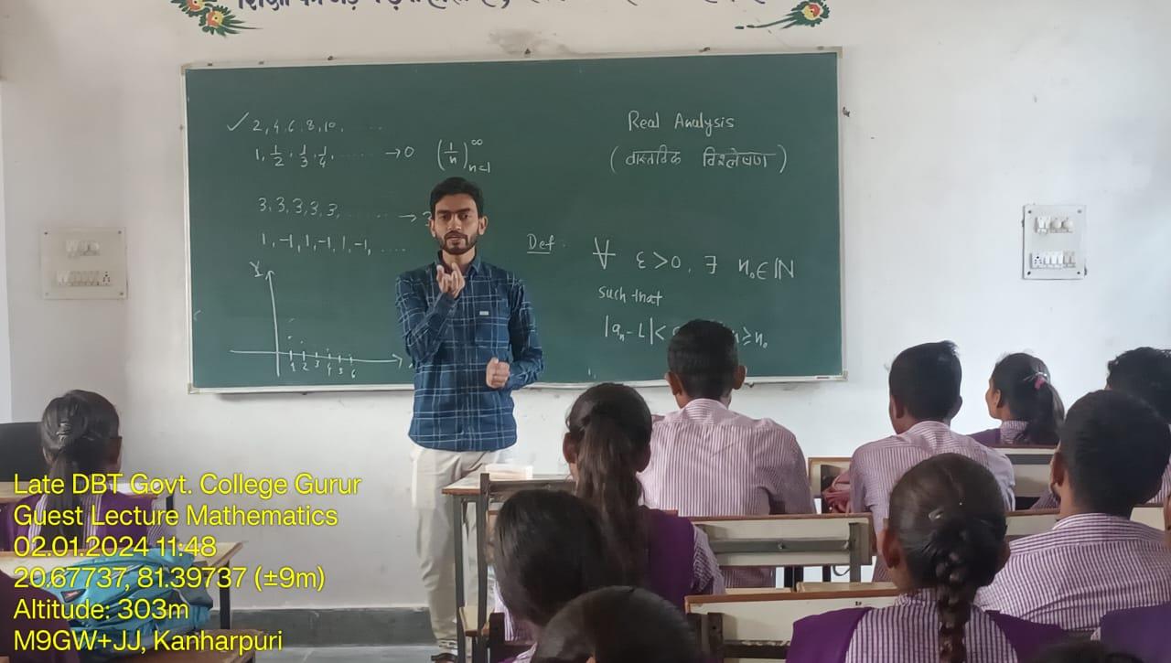 Guest Lecture - Mathematics- Govet college Gurur