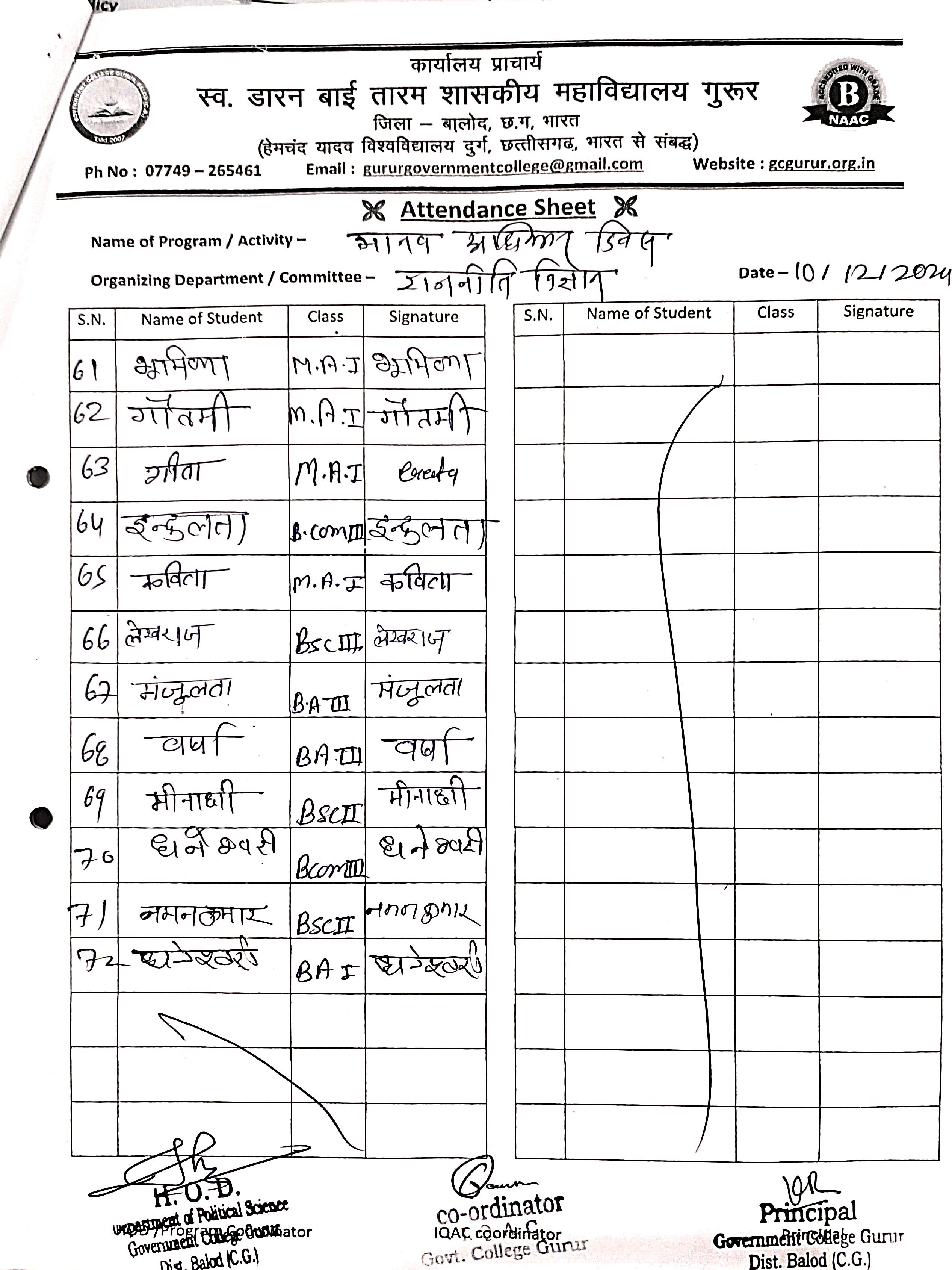 Photo- Govet college Gurur